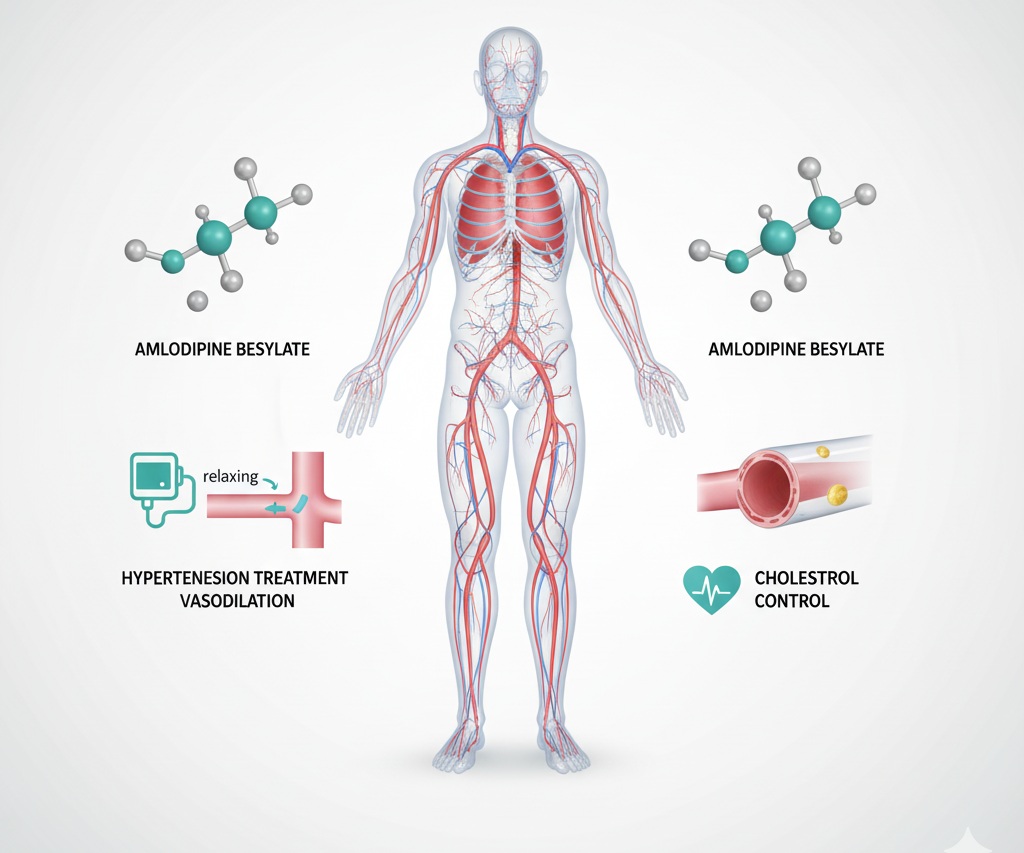 Amlodipine Besilate API Export - Anti-Hypertension Active Pharmaceutical Ingredient GMP Certified