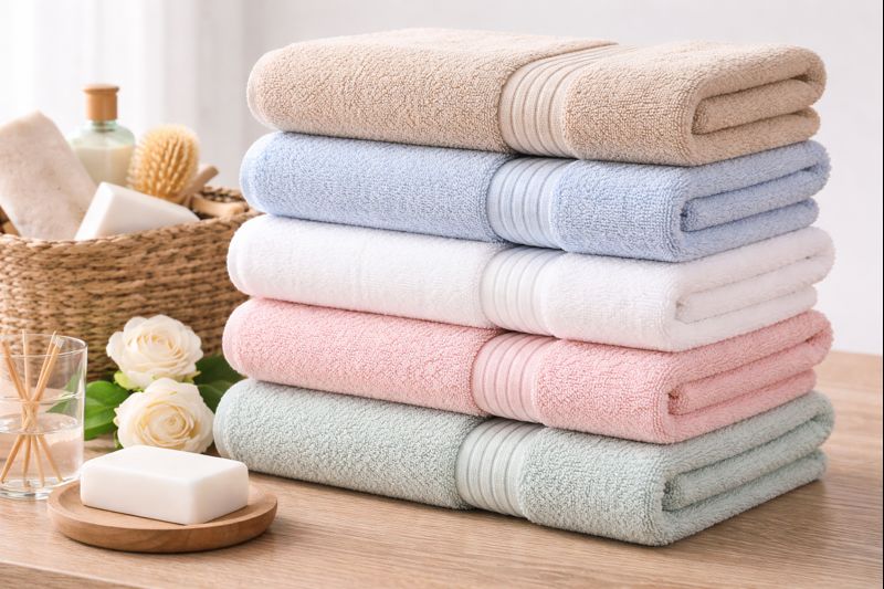 Premium Bath Towels Export from India - High Quality Cotton Bath Towels for Hotels & Households