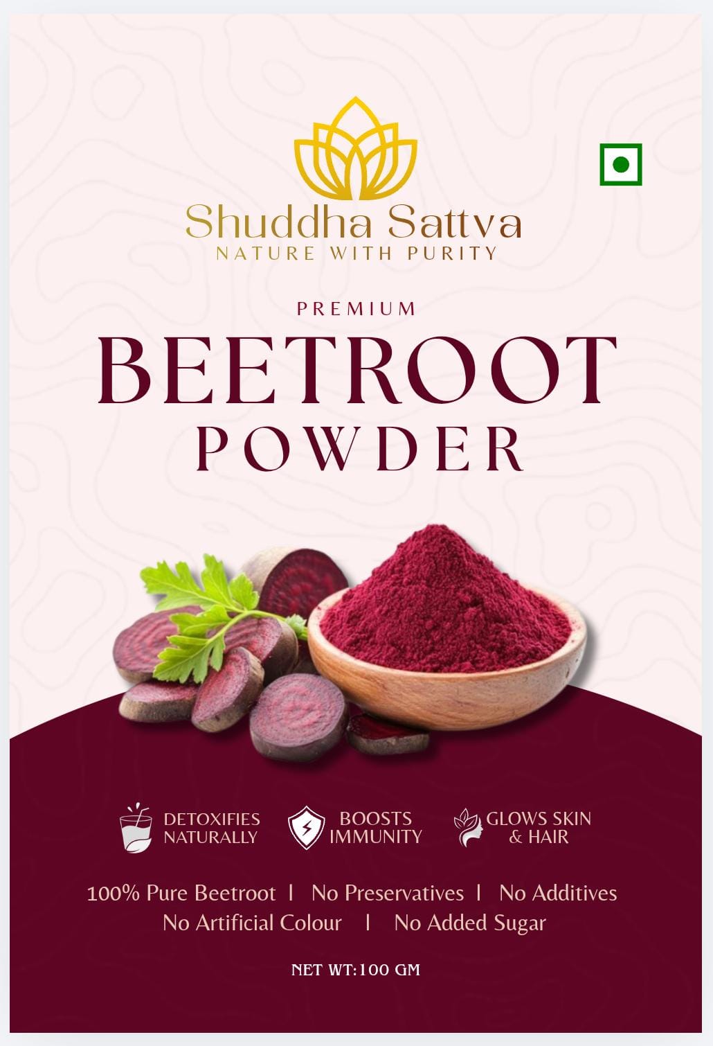Beetroot Powder Export from India - Natural Nitrates Stamina Skin Glow - FSSAI Certified Dehydrated Herbal Powder