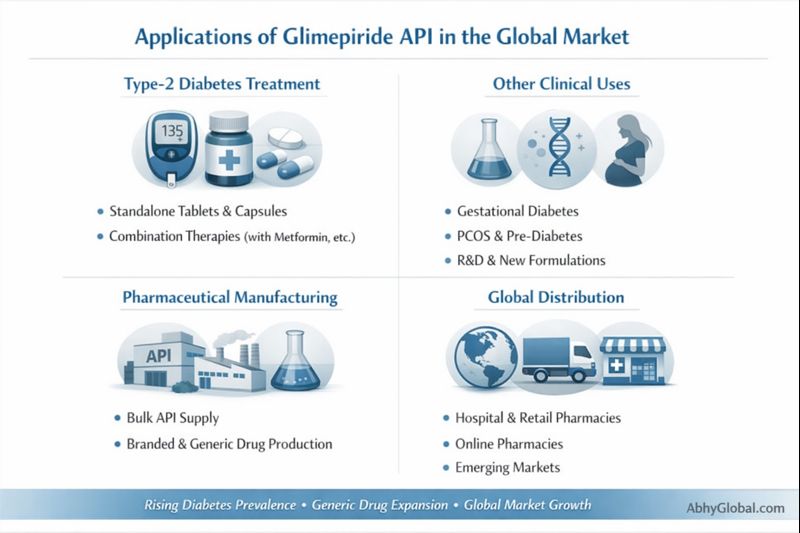 Glimepiride API Export - Anti-Diabetic Active Pharmaceutical Ingredient GMP Certified